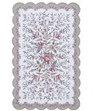 Country Heritage H-722 Ivory-Green # 23013 
 
 1'  9''  X 2'  9''  $50.00
 2'  6''  X 4'  2''  $112.00
 2'  3''  X 8'  Runner $170.00
 3'  6''  X 5'  6''  $180.00
 5'  3''  X 8'  3''  $370.00
 7'  6''  X 9'  6''  Oval $670.00
 8'  X 11'  $840.00